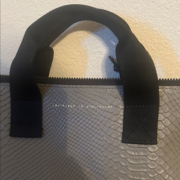 Gray Unisex Python Textured Backpack! - Picture 2 of 3